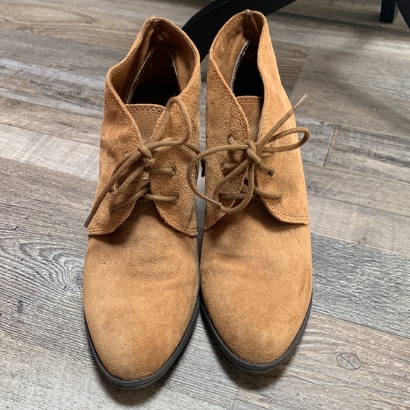 BCBG Tan Heeled Booties - Picture 3 of 6